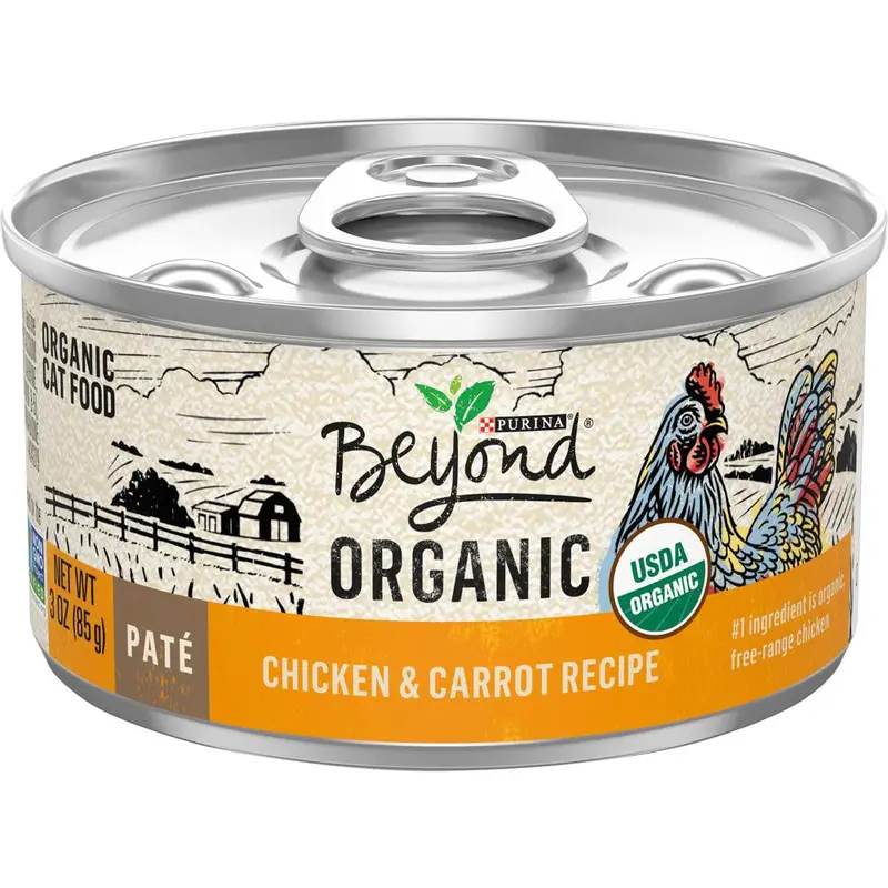 Purina Beyond Organic Chicken / Carrot Cat 12 / 3 oz