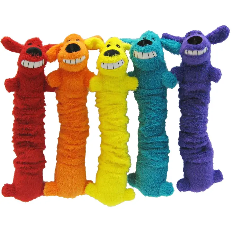 Multipet Loofa Bungee Scrunchy Dog Toy Assorted 12 in
