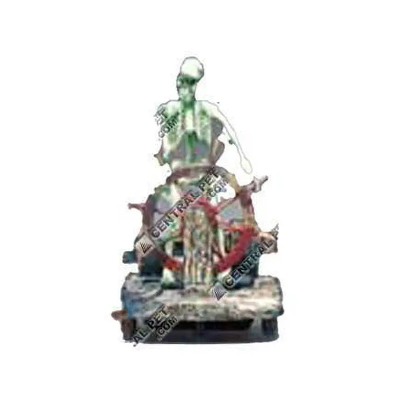 Penn-Plax Skeleton wheel Air Aquarium Ornament Multi-Color