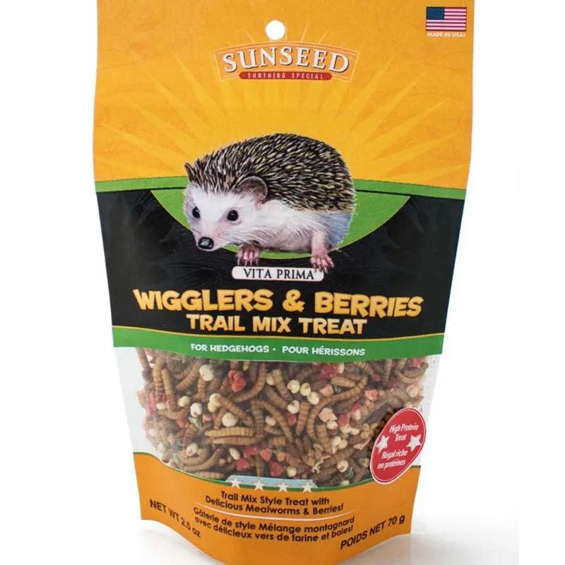 Sun Seed Vita Prima Wigglers and Berries Trail Mix Hedgehog Treat 2.5 oz