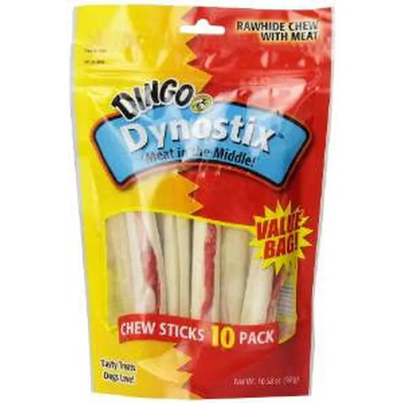 Dingo DynoStix White 10 Pk 
