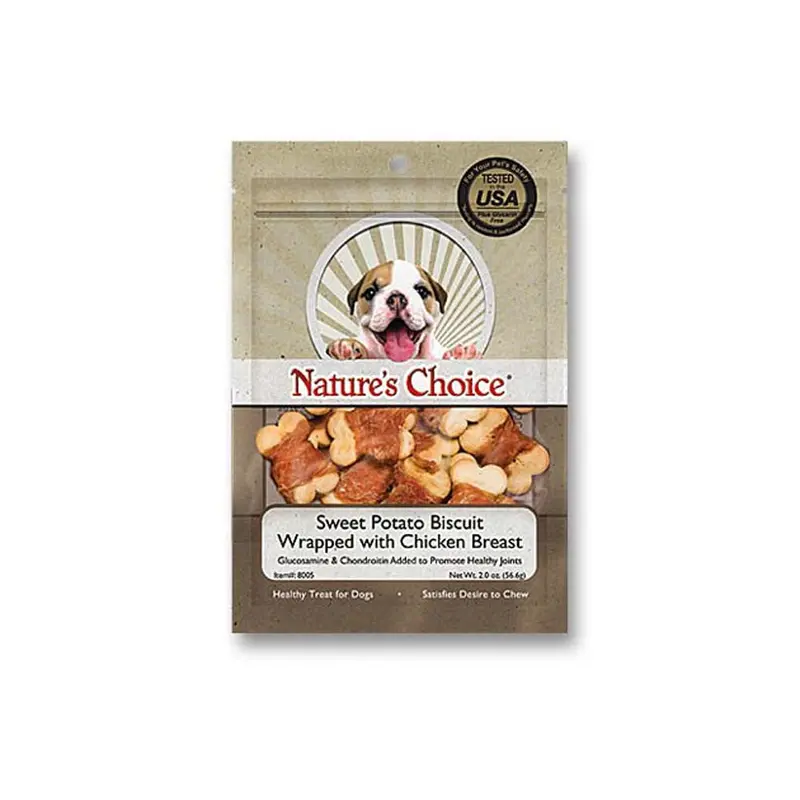 Loving Pets Nature's Choice Wrapped Biscuit Dog Treats Sweet Potato & Chicken 2oz