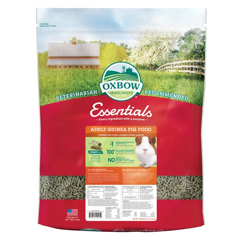 Oxbow Animal Health Essentials Adult Guinea Pig Food 25lb