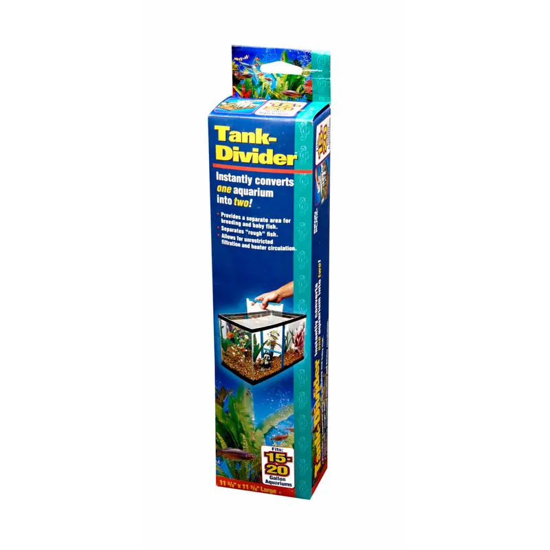 Penn-Plax Tank Divider Clear/Blue 15-20gal 11.37 X 11.37in LG