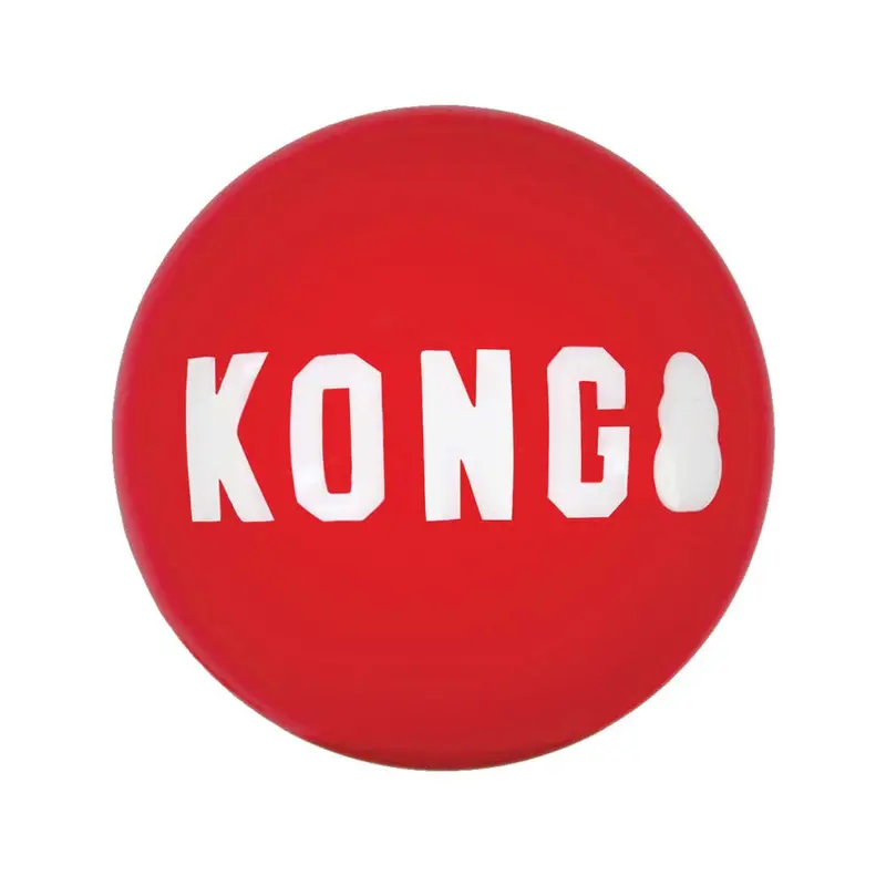 KONG Signature Ball Dog Toy Red MD