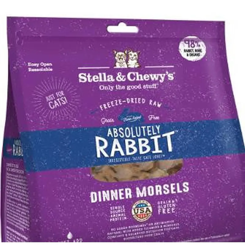 Stella & Chewy's Cat Freeze Dried Rabbit Morsels 18oz 