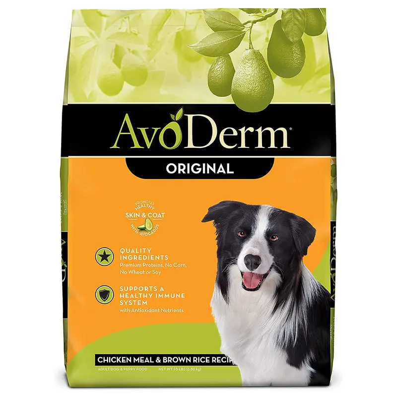 AvoDerm Original Dry Dog Food - Chicken & Brown Rice - 15lb Bag