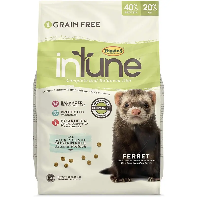 Higgins ntune Complete And Balanced Diet For Ferrets 4# C=6