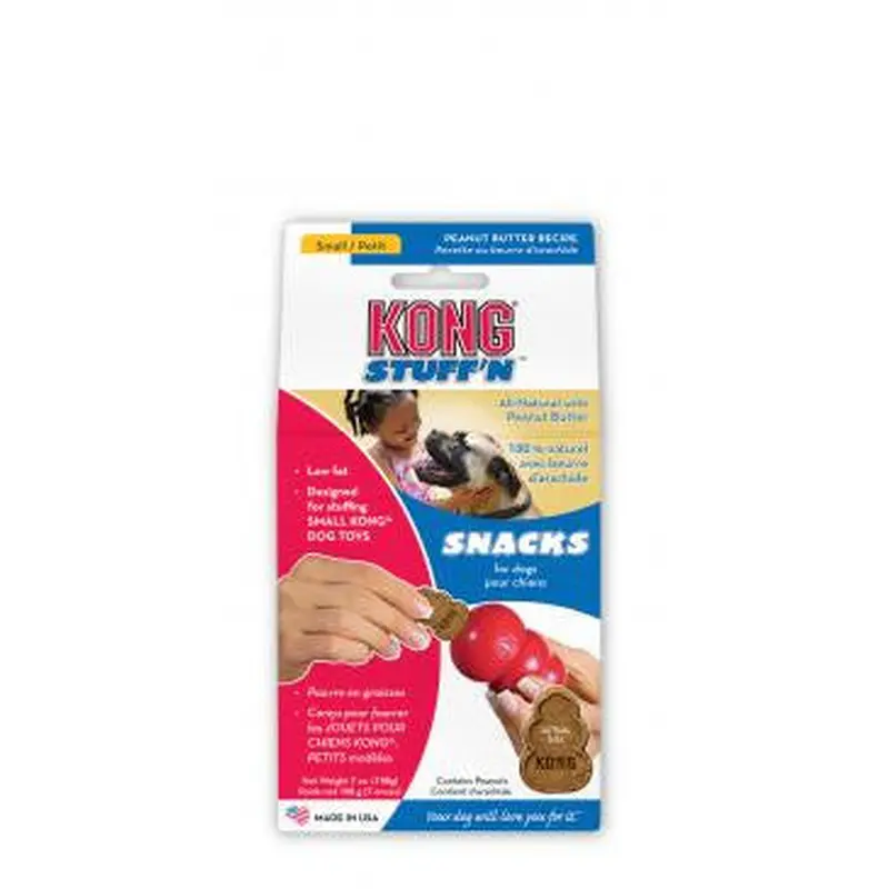 KONG Stuff'N Snacks Dog Treats Peanut Butter SM 8oz