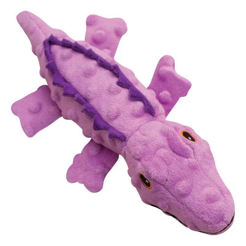 Snugarooz Ellie the Gator Purple Dog Toy - 12" 
