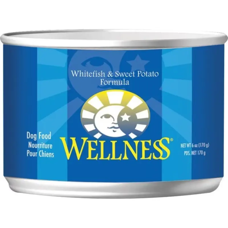 Wellness Complete Health Whitefish & Sweet Potato Canned Dog Food, 6oz