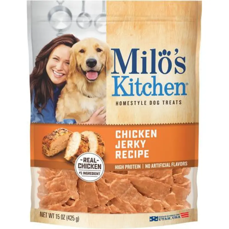 Milo's Kitchen Chicken Jerky Strips 4/15 oz. 