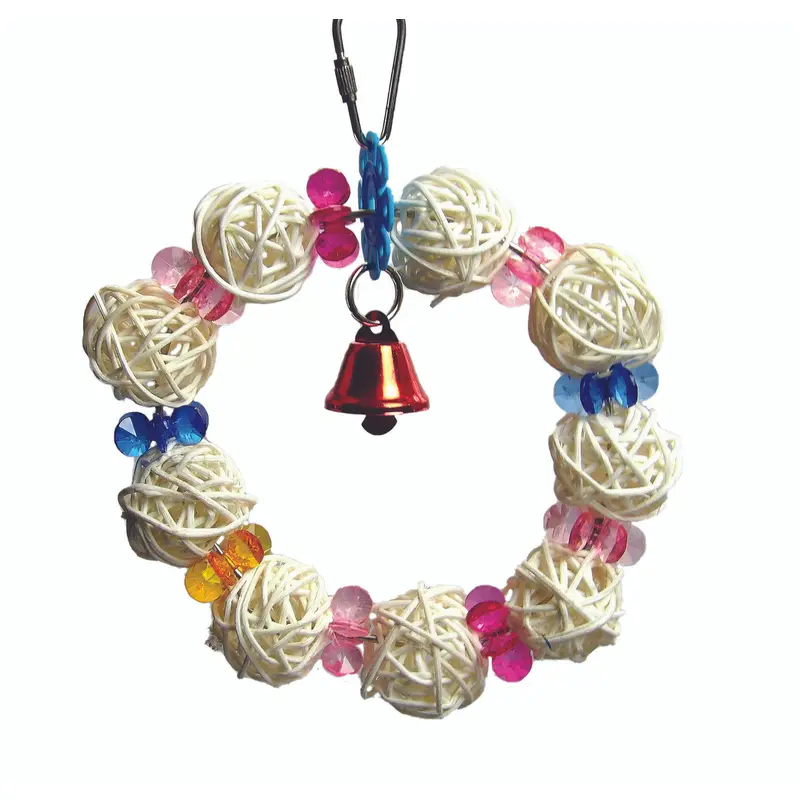 A & E Cages Made in America Munch Ball Swing Bird Toy