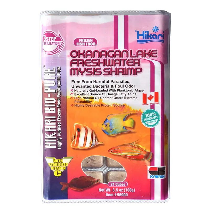 Hikari Bio-Pure Frozen Okanagan Lake Freshwater Mysis Shrimp Fish Food 3.5 oz SD-5