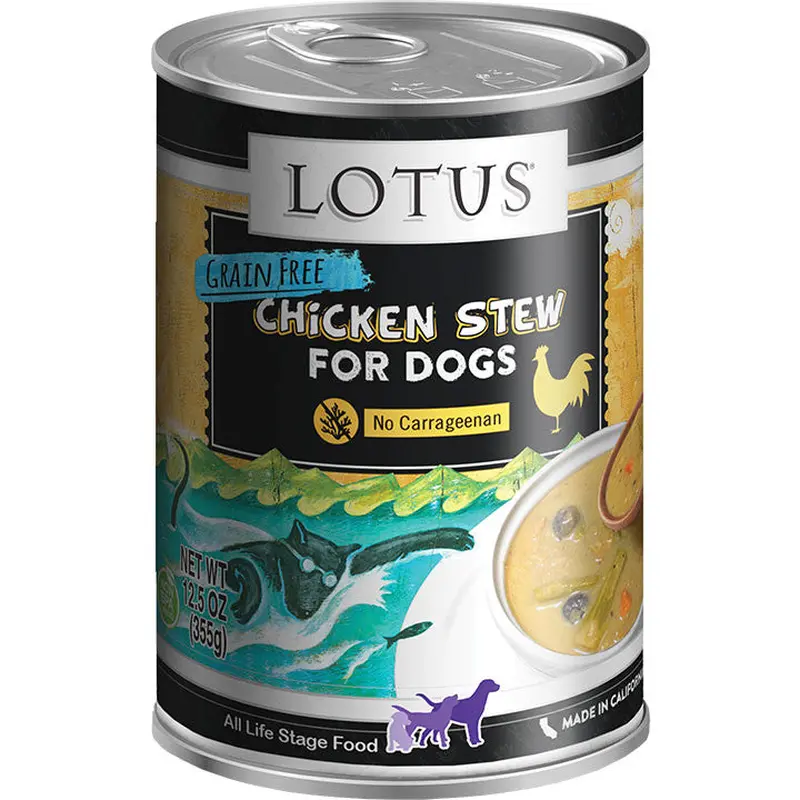 Lotus Dog Grain-free Chicken Asparagus 12.5oz 