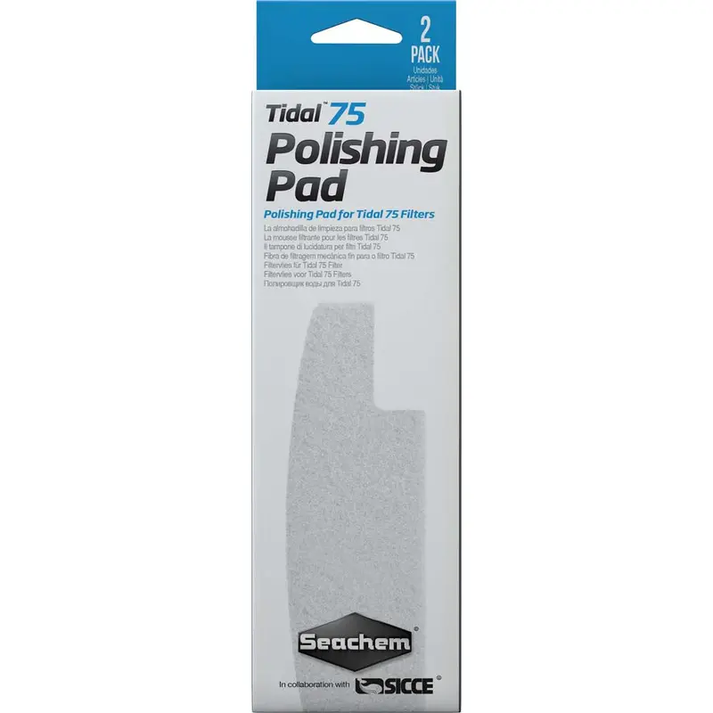 Seachem Tidal Polishing Pad For Tidal 75 Filters White 2 Pack