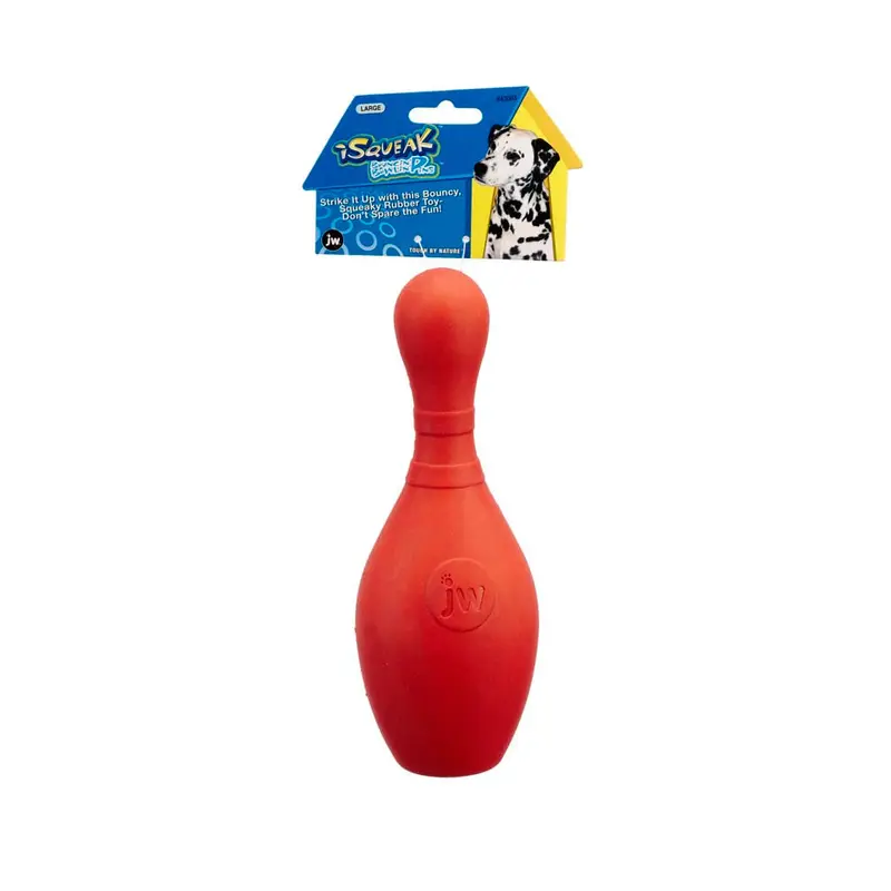 JW Pet Bouncin' Bowlin Pin Dog Toy Assorted LG