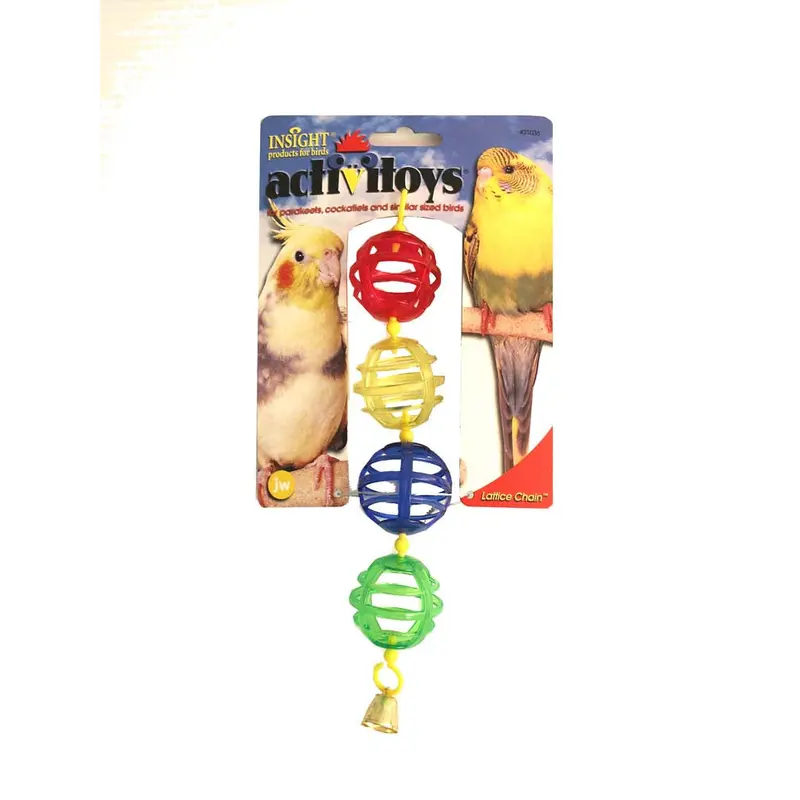 JW Pet ActiviToy Lattice Balls Bird Toy Multi-Color SM/MD