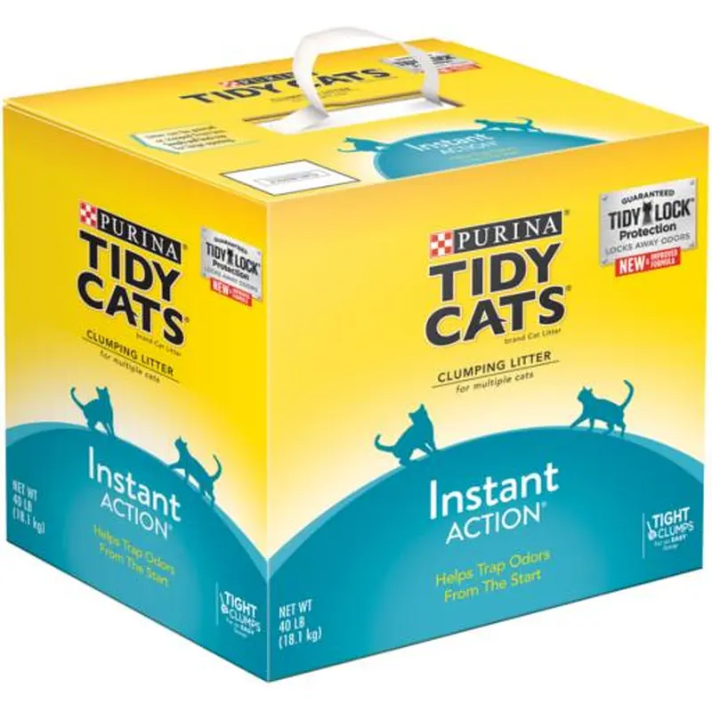 Tidy Cats Instant Action Scoop Clumping Cat Litter 40 lb Box 
