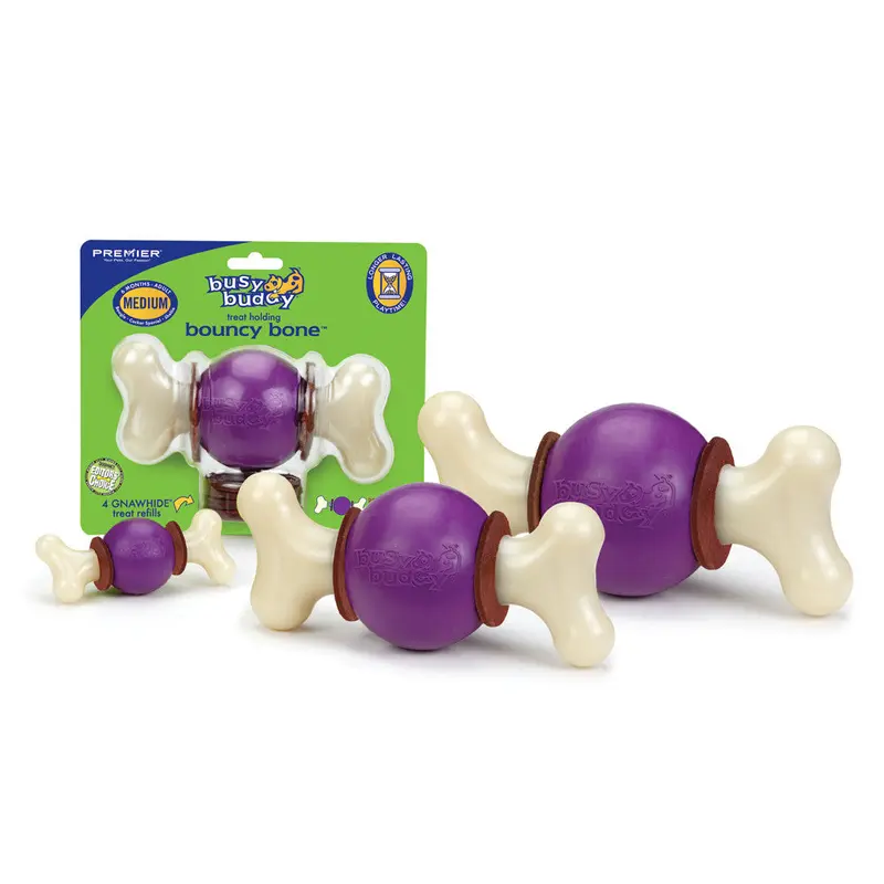 Busy Buddy Bouncy Bone Dog Chew Multi-Color LG