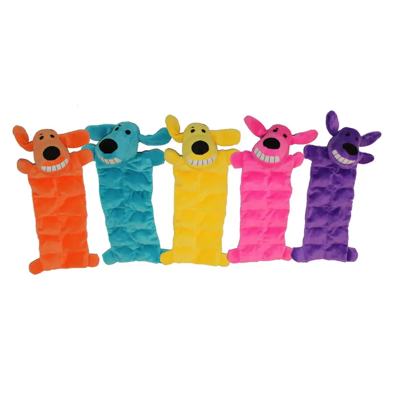 Multipet Loofa Squeaker Mat Dog Toy Assorted 12 in