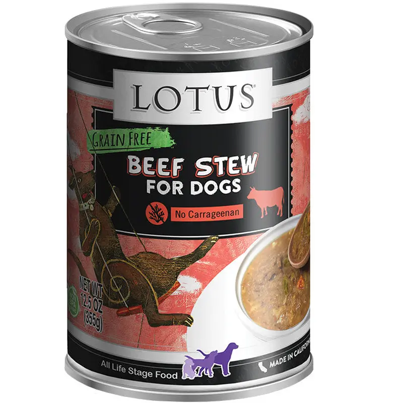 Lotus Dog Grain Free Beef Asparagus Stew 12.5oz/ 12 ct 