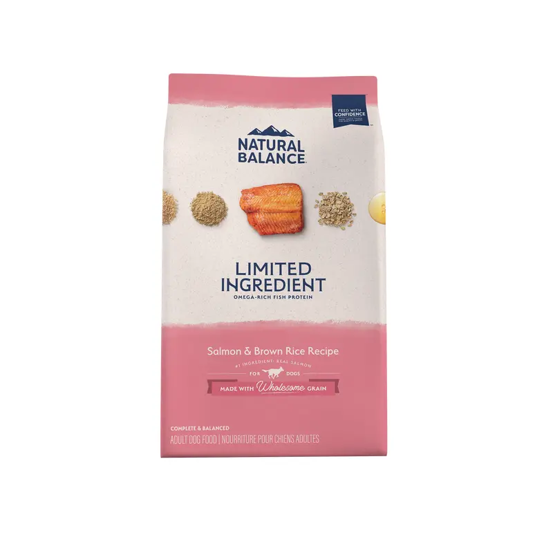 Natural Balance Pet Foods L.I.D. Adult Dry Dog Food Salmon & Brown Rice 4lb