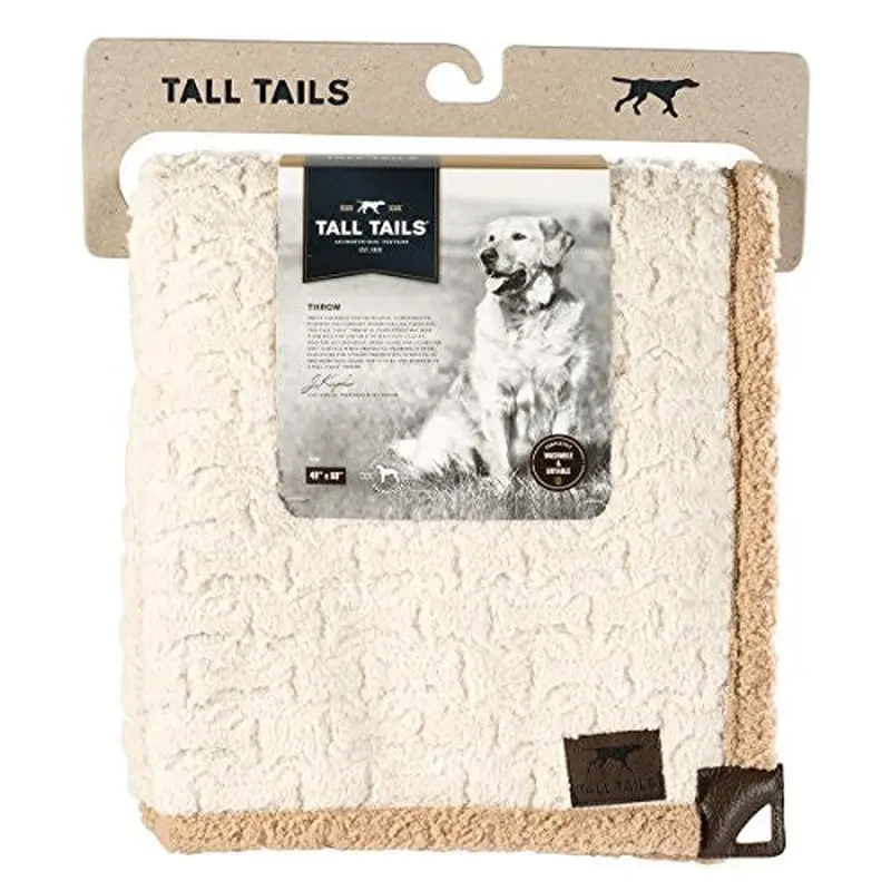 Tall Tails Dog Blanket Micro Cream Bone 30x40 