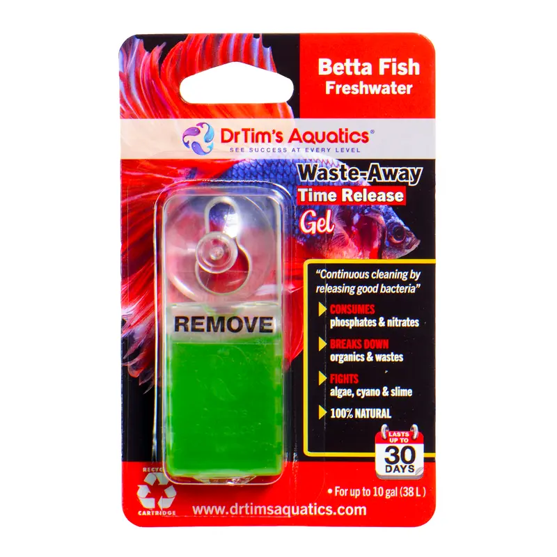 Dr. Tim's Aquatics Waste-Away Time Release Gel For Betta 10 Gallon Single