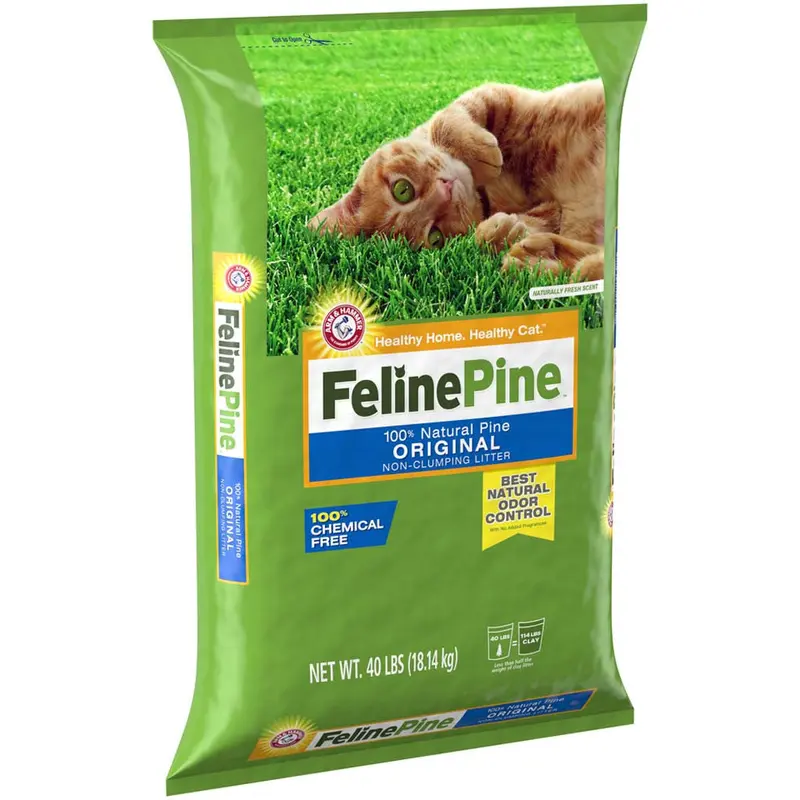 Feline Pine Original Non-Clumping Cat Litter 40 lb