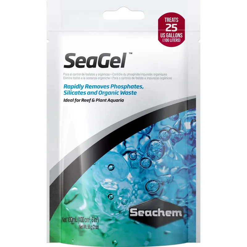 Seachem SeaGel Phosphate, Silicate, and Organic Waster Remover 100 ml