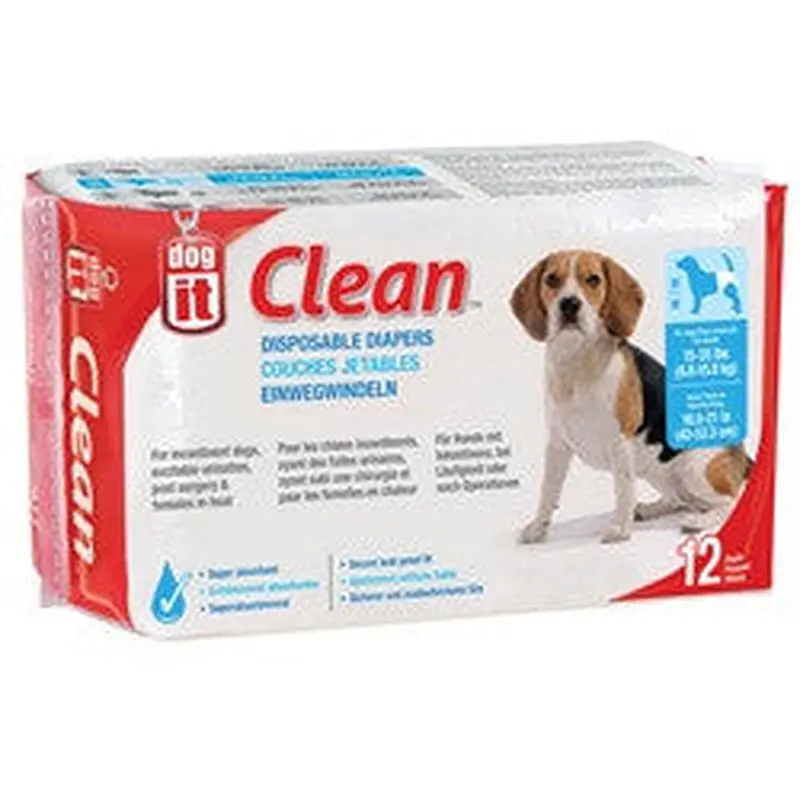 Hagen Dogit Disposable Diapers 15-35lb 12pk 70503