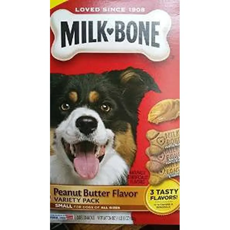 Milkbone Peanut Butter Flavor Dog Treats Variety Pack - Small 6/24oz