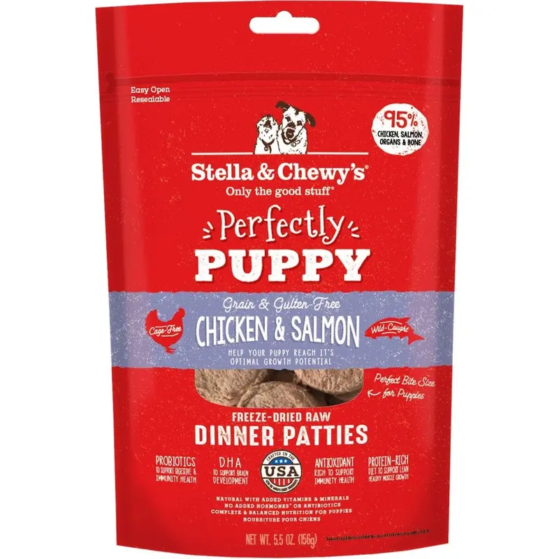 Stella & Chewy's Perfectly Puppy Freeze-Dried Chicken and Salmon 14 oz. 