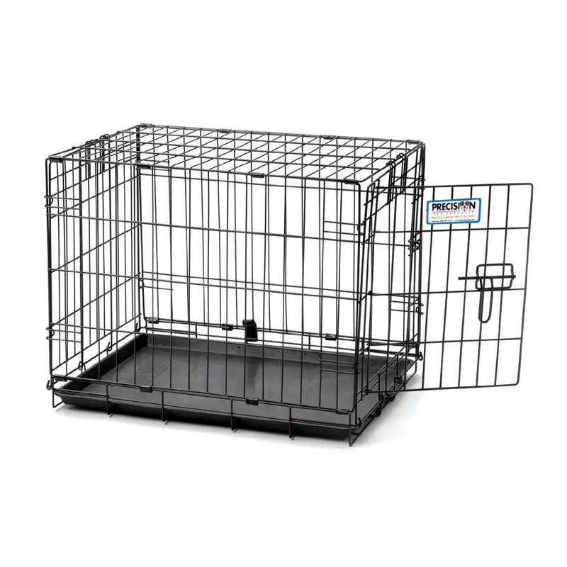 Precision ProValu 1 Door Wire Dog Crate Black 19 in