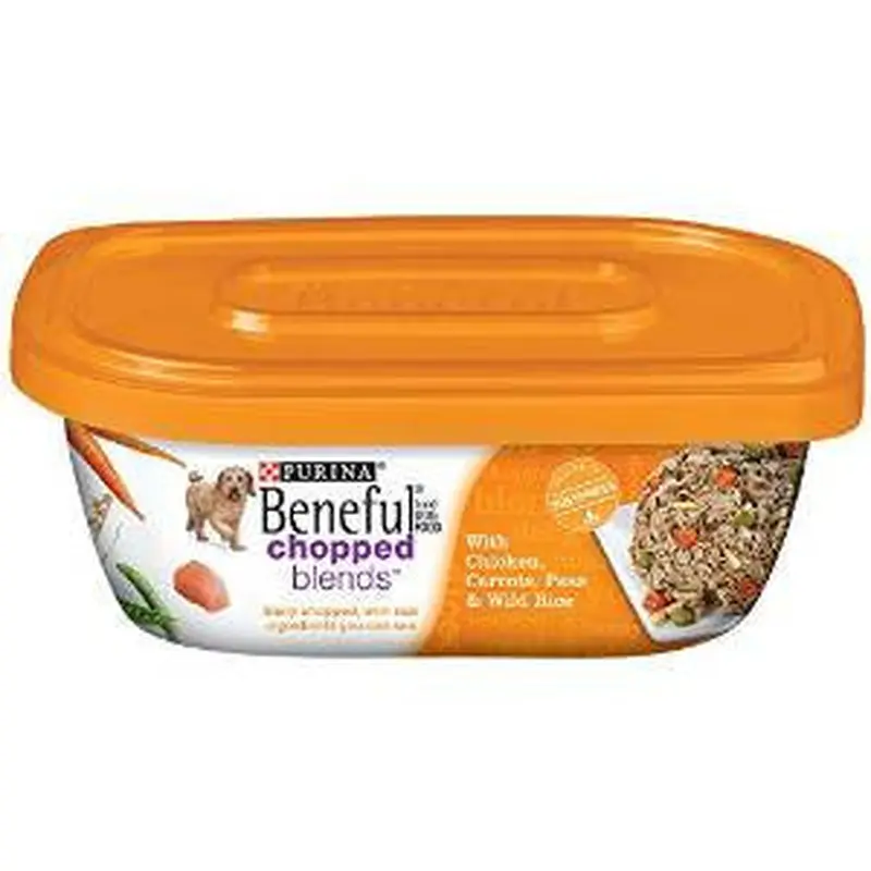 Beneful Chopped Blends With Chicken, Carrots, Peas & Wild Rice 8/10Oz 
