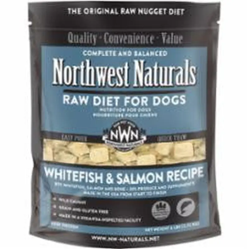 Northwest Naturals Dog Frozen Nuggets Whitefish and Salmon 6lb 