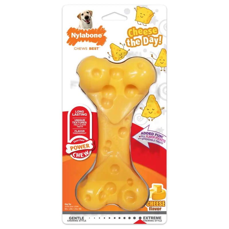 Nylabone Power Chew Cheese Dog Toy X-Large/Souper (1 Count)