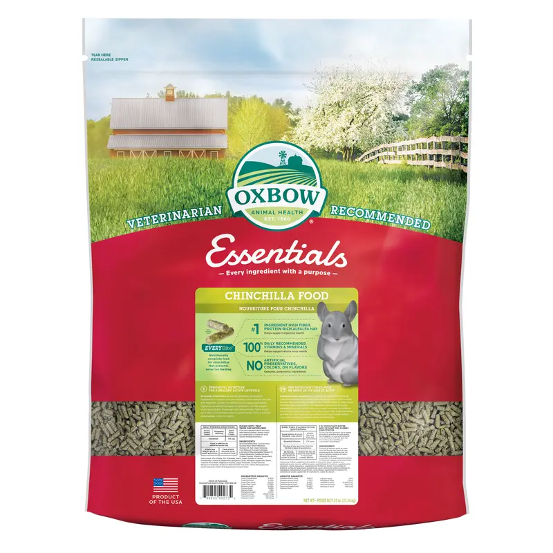 Oxbow Animal Health Essentials Chinchilla Food 25lb