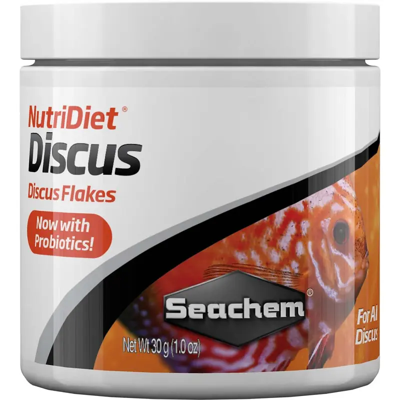 Seachem NutriDiet Discus Flakes Fish Food 1 oz