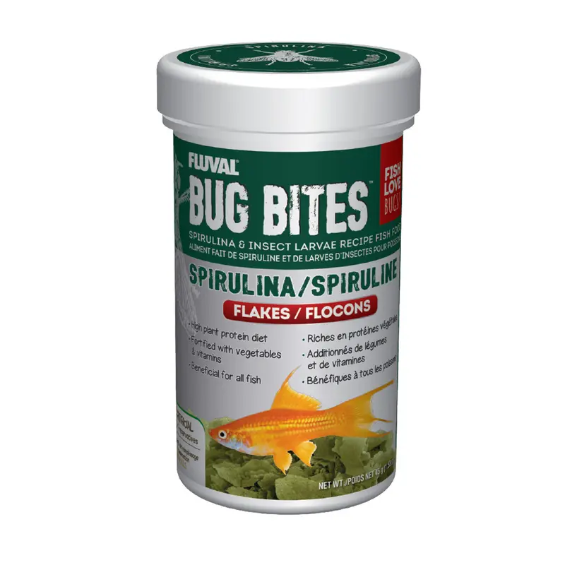 Fluval Bug Bites Spirulina Flakes 1.59 oz