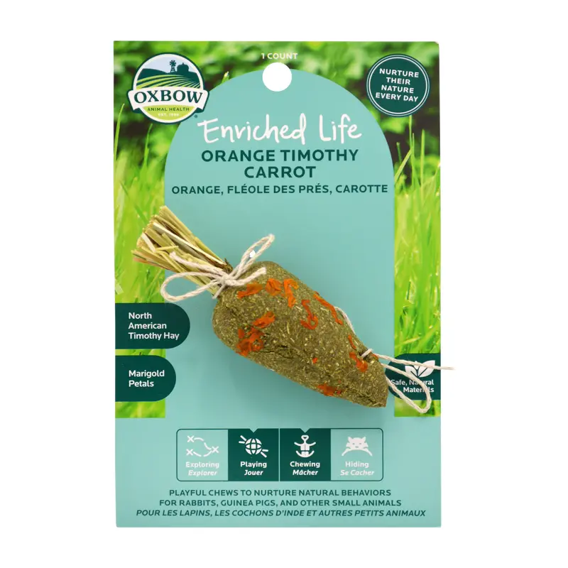 Oxbow Animal Health Enriched Life Timothy Carrot Small Animal Chew Orange One Size