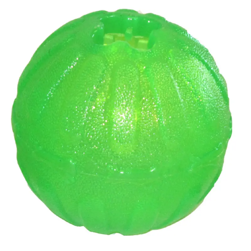 Starmark Fun Ball Dog Toy Green MD 2.75in