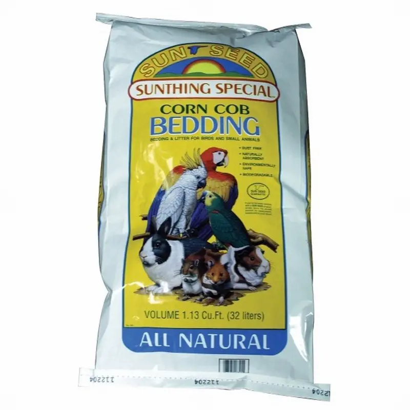 Sun Seed Natural Corn Cob Bedding for Small Animals Brown 1 cu ft