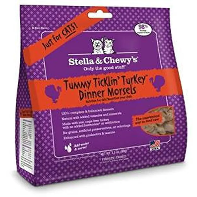 Stella & Chewy's 3.5 oz. Freeze-Dried Tummy Ticklin' Turkey Dinner for Cats 