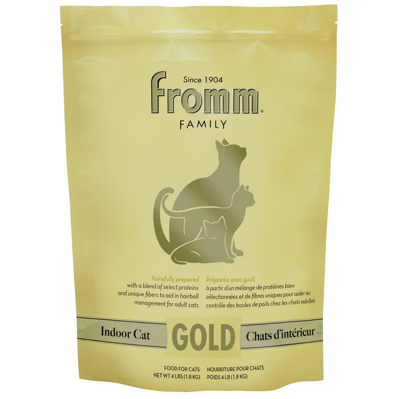 Fromm Indoor Cat Hairball Control Gold Cat Food 4 lb