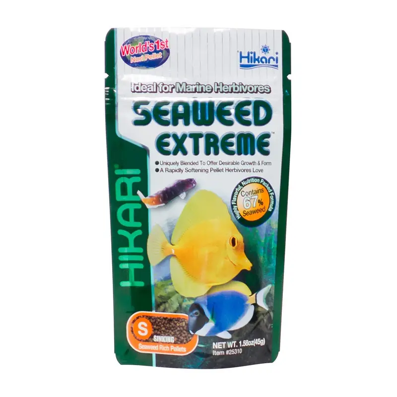 Hikari Seaweed Extreme Pellets Fish Food 1.58oz SM
