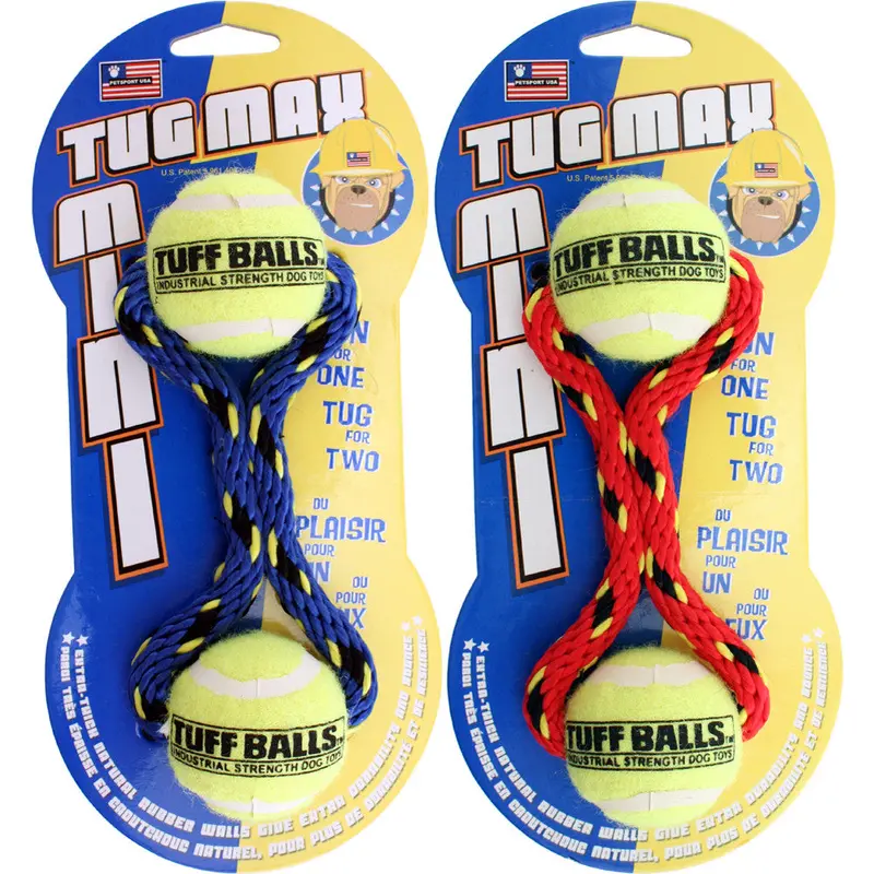 Petsport USA Tug Max Dog toy Assorted 7 in Mini