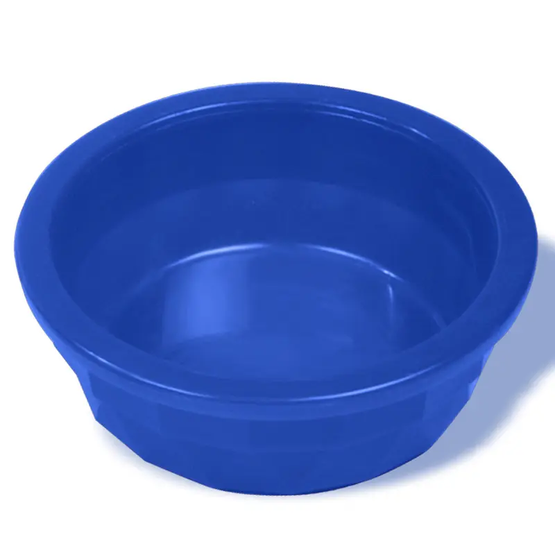 Van Ness Plastics Heavyweight Crock Dish Translucent Blue 20oz MD