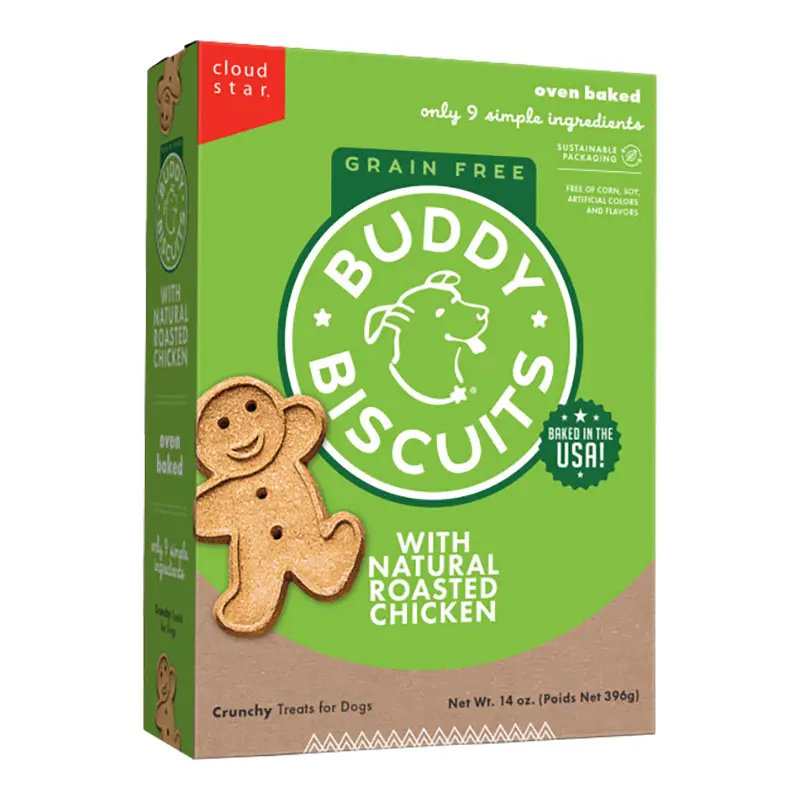Cloud Star Grain Free Oven Baked Buddy Biscuits Chicken 14 oz. 